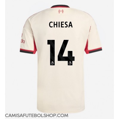 Camisa de time de futebol Liverpool Federico Chiesa #14 Replicas 2º Equipamento 2025-26 Manga Curta Camisa de time de futebol Liverpool Federico Chiesa #14 Replicas 2º Equipamento 2025-26 Manga Curta